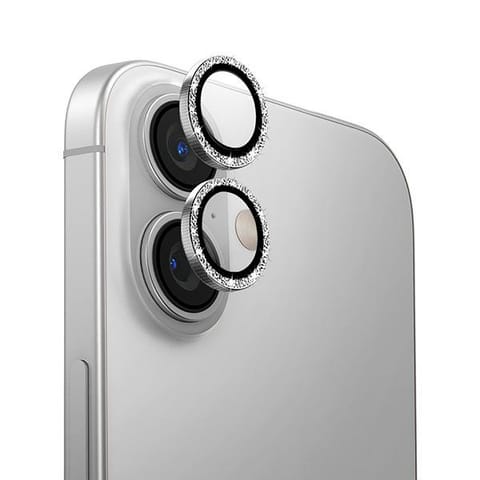 ⁨UNIQ Optix Aluminium Camera Lens Protector iPhone 16 6.1" / 16 Plus 6.7" white shimmer szkło na obiektyw aparatu z aplikatorem⁩ w sklepie Wasserman.eu