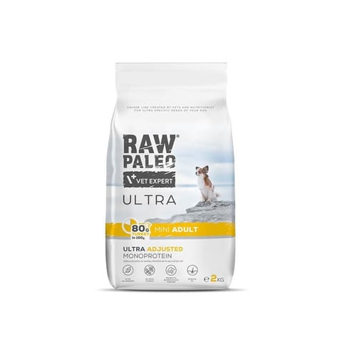 ⁨RAW PALEO Ultra Mini Adult Turkey - dry dog ​​food - 2 kg⁩ at Wasserman.eu