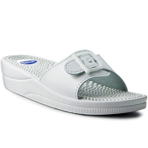 ⁨Women's flip-flops Scholl new massage WHITE 37⁩ at Wasserman.eu
