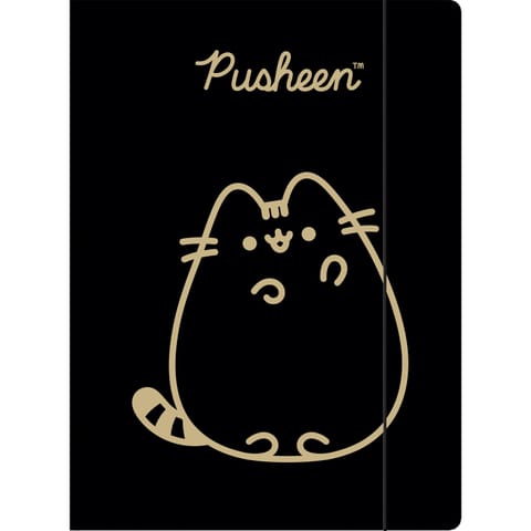 ⁨Teczka z gumką A4 300g. PUSHEEN GOLD Unipap⁩ w sklepie Wasserman.eu