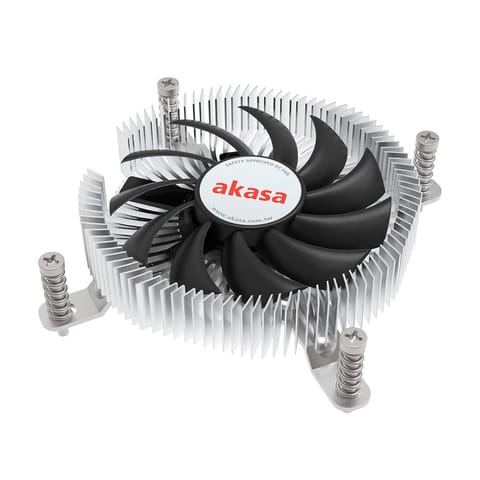 ⁨Akasa AK-CC6609EP01 Low Profile CPU Cooler - Socket LGA 1700, 21.8mm Height⁩ at Wasserman.eu