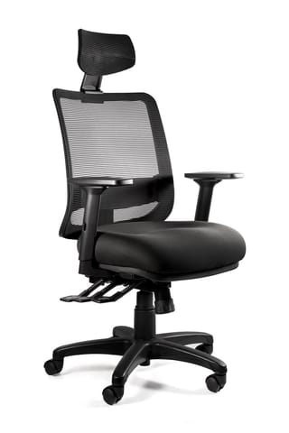 ⁨Ergonomic office chair SAGA PLUS black⁩ at Wasserman.eu