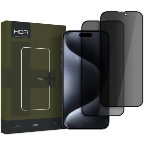 ⁨Szkło Hartowane IPHONE 16 PRO Hofi Anti Spy Glass Pro+ 2-Pack⁩ w sklepie Wasserman.eu