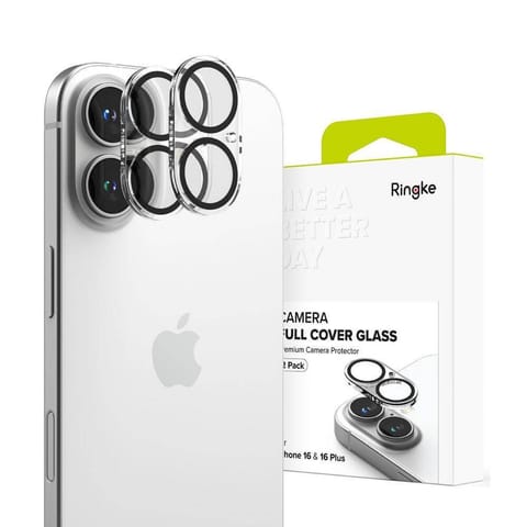 ⁨Szkło Hartowane IPHONE 16 / IPHONE 16 PLUS Ringke Camera Protector 2-pack Clear⁩ w sklepie Wasserman.eu