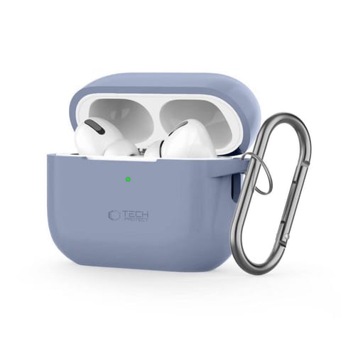 ⁨Etui do APPLE AIRPODS PRO 1 / 2 Tech-Protect Silicone Hook Baby niebieskie⁩ w sklepie Wasserman.eu