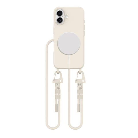 ⁨Etui IPHONE 16 Tech-Protect Magnecklace MagSafe Latte kremowe⁩ w sklepie Wasserman.eu