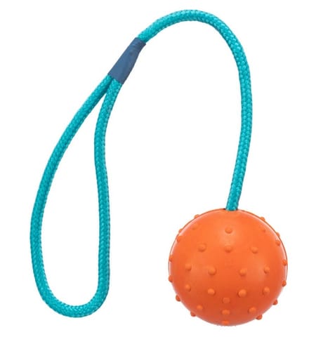 ⁨Trixie Piłka gumowa na sznurku 6/30cm [3305]⁩ w sklepie Wasserman.eu