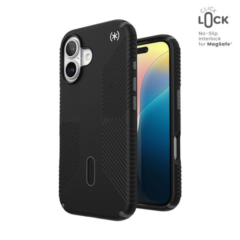 Speck Presidio2 Grip ClickLock & MagSafe - Etui iPhone 16 (Black / Slate Grey / White) w sklepie Wasserman.eu
