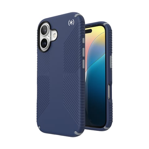 ⁨Speck Presidio2 Grip - Etui iPhone 16 (Coastal Blue / Dust Grey / White)⁩ w sklepie Wasserman.eu