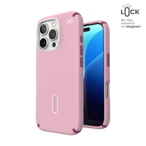 ⁨Speck Presidio2 Pro ClickLock & MagSafe - Etui iPhone 16 Pro (Wednesday Pink / Boysenberry Purple / White)⁩ w sklepie Wasserman.eu