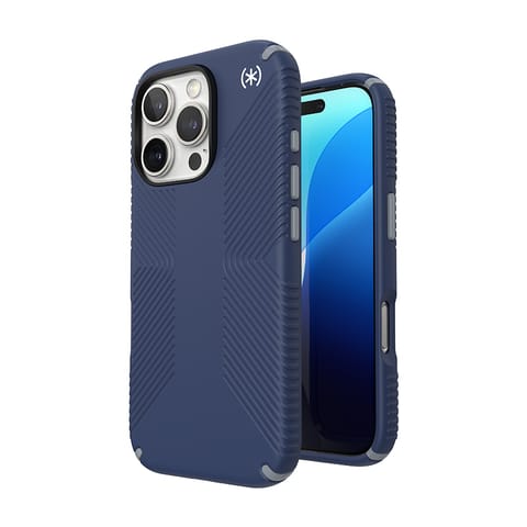 ⁨Speck Presidio2 Grip - Etui iPhone 16 Pro (Coastal Blue / Dust Grey / White)⁩ w sklepie Wasserman.eu