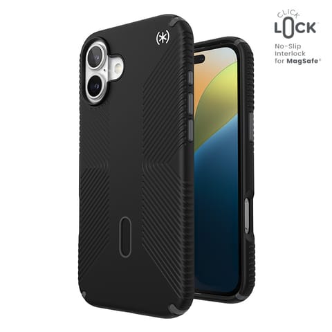 ⁨Speck Presidio2 Grip ClickLock & MagSafe - Etui iPhone 16 Plus (Black / Slate Grey / White)⁩ w sklepie Wasserman.eu