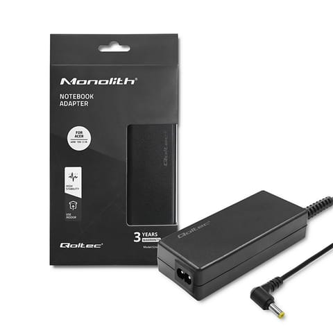 Qoltec Zasilacz do laptopa Acer 40W | 19V | 2.1A | 5.5*1.7 | +kabel zasilający w sklepie Wasserman.eu