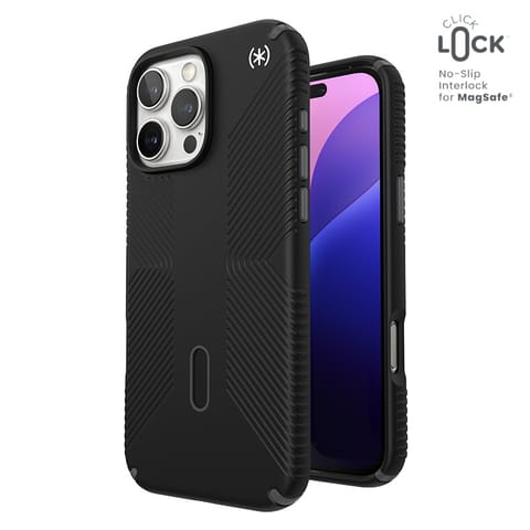 ⁨Speck Presidio2 Grip ClickLock & MagSafe - Etui iPhone 16 Pro Max (Black / Slate Grey / White)⁩ w sklepie Wasserman.eu