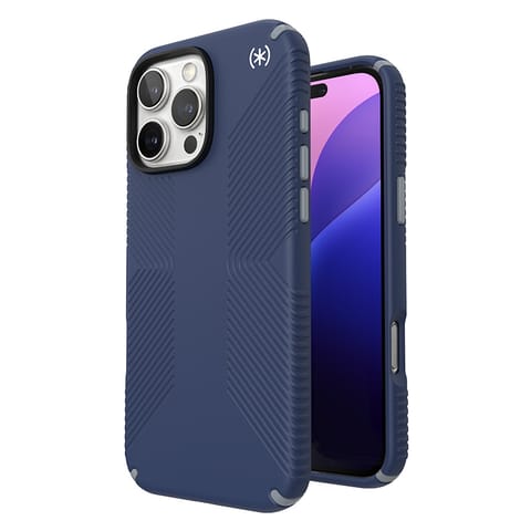 ⁨Speck Presidio2 Grip - Etui iPhone 16 Pro Max (Coastal Blue / Dust Grey / White)⁩ w sklepie Wasserman.eu