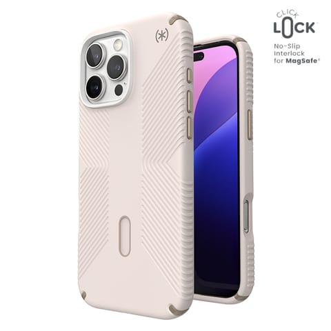 ⁨Speck Presidio2 Grip ClickLock & MagSafe - Etui iPhone 16 Pro Max (Bleached Bone / Heirloom Gold / Hazel Brown)⁩ w sklepie Wasserman.eu