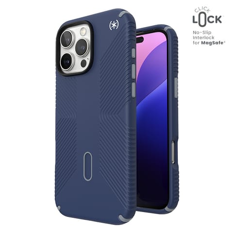 Speck Presidio2 Grip ClickLock & MagSafe - Etui iPhone 16 Pro Max (Coastal Blue / Dust Grey / White) w sklepie Wasserman.eu