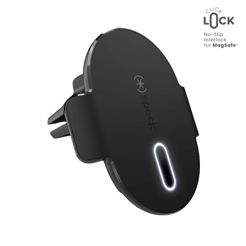 ⁨Speck Charging Vent Mount + ClickLock - Uchwyt samochodowy z ładowaniem bezprzewodowym MagSafe (czarny)⁩ w sklepie Wasserman.eu