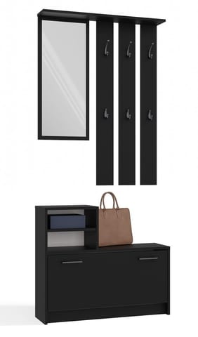 ⁨Garderoba VERA CZARNY⁩ w sklepie Wasserman.eu