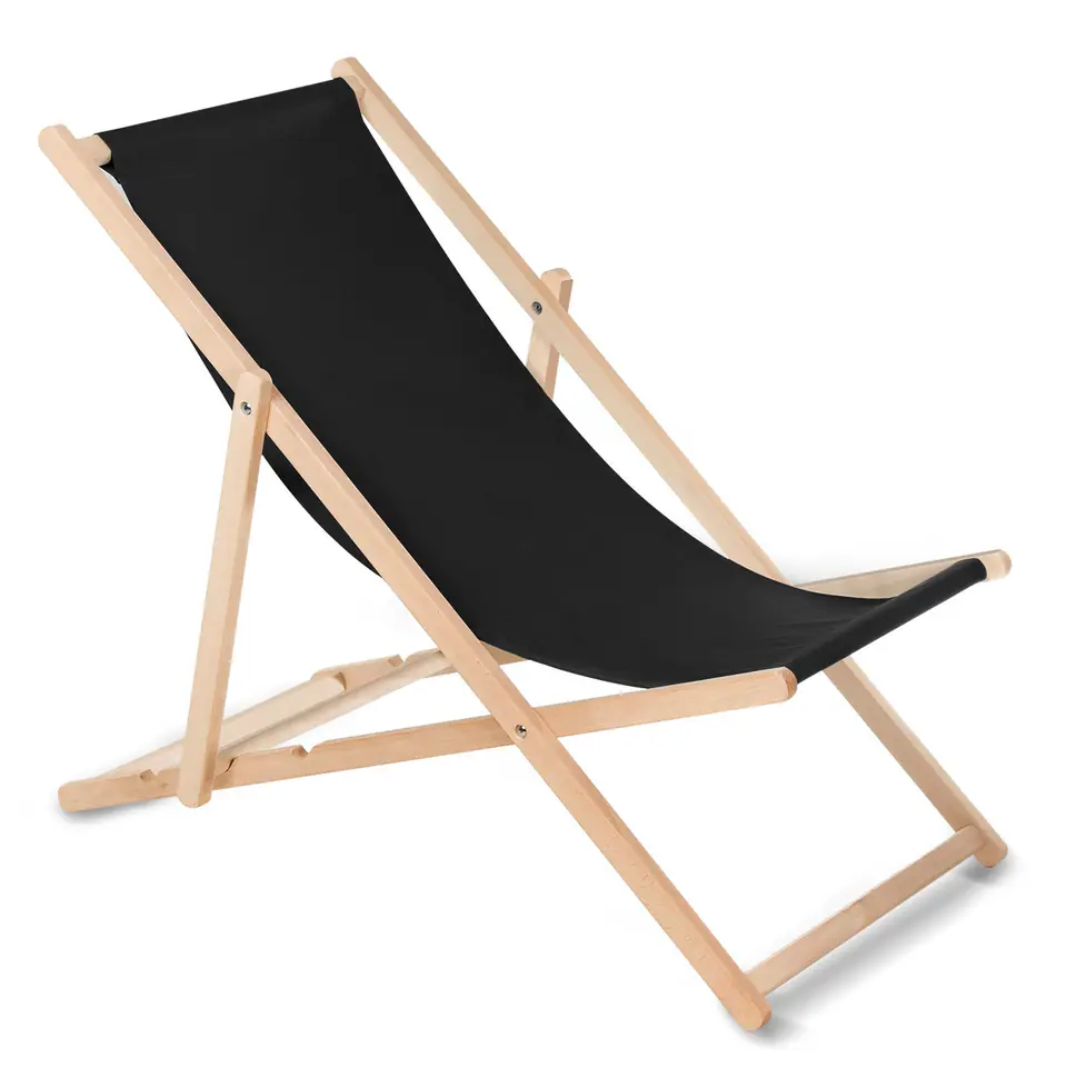 ⁨Classic beech lounger GreenBlue GB183 black⁩ at Wasserman.eu