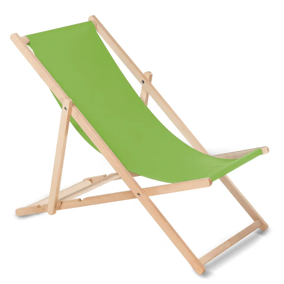 ⁨Classic beech deckchair GreenBlue GB183 pea⁩ at Wasserman.eu