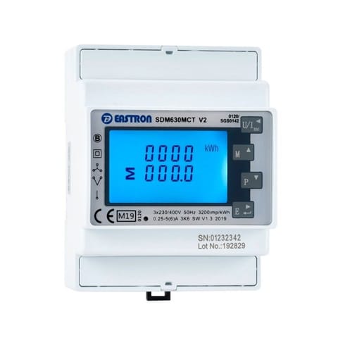 ⁨Solplanet Accessories // 3 Phase Energy Meter for Solplanet Inverters / Eastron SDM630-MCT / Semi-Indirect Measurement Using Current Transformers (Not Included) / 2 Years Warranty⁩ at Wasserman.eu