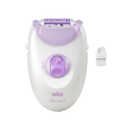 ⁨Epilator | SE3-000 Silk épil 3 | Number of power levels 2 | White/Purple⁩ at Wasserman.eu