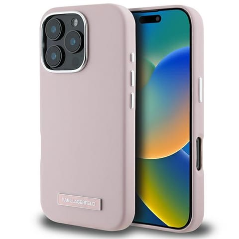 Karl Lagerfeld KLHMP16XPGMSRPP iPhone 16 Pro Max 6.9" różowy/pink hardcase FW Metal Plate MagSafe w sklepie Wasserman.eu