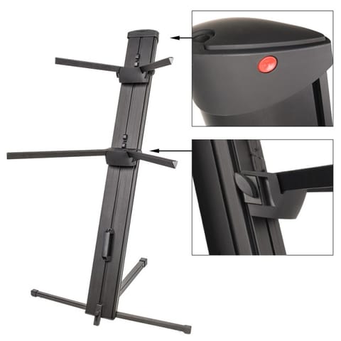 ⁨V-TONE DELUXE K2 Keyboard Stand Double Adjustable⁩ at Wasserman.eu