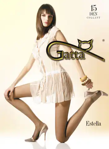 ⁨Rajstopy Gatta Estella 15 Golden (Rozmiar 5)⁩ w sklepie Wasserman.eu