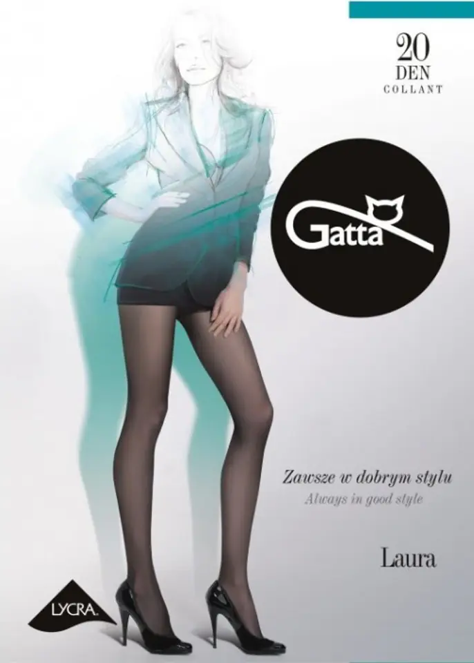 ⁨Rajstopy Gatta Laura 20 Beige (beżowy) (Rozmiar 4-L)⁩ w sklepie Wasserman.eu