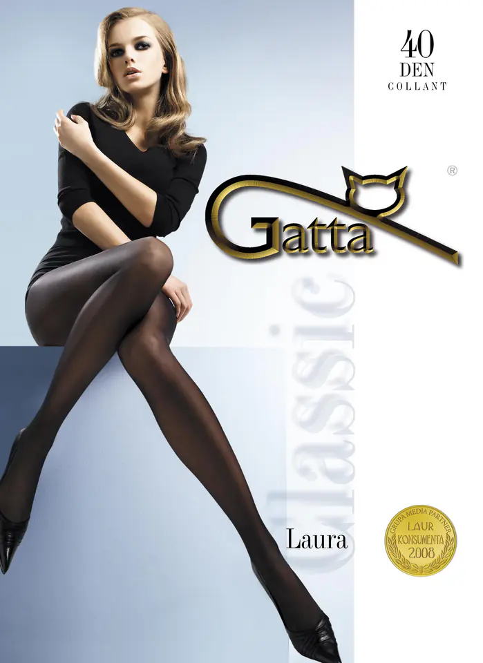 ⁨Tights Gatta Laura 40 Lyon (episode dark beige) (size 2-S)⁩ at Wasserman.eu