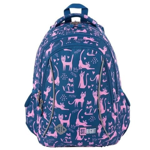 ⁨3-compartment backpack STRIGHT BP-26 Lazy Cats⁩ at Wasserman.eu