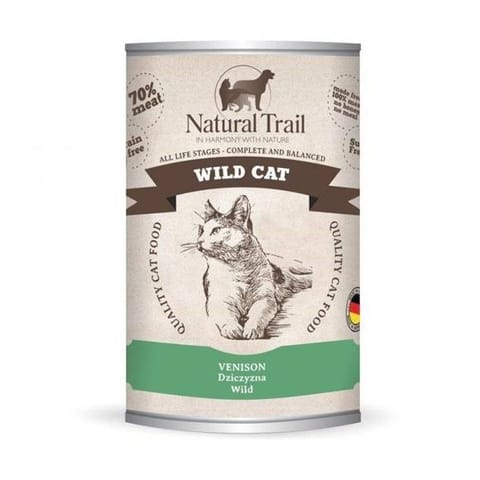 ⁨NATURAL TRAIL Cat  Wild Venision puszka 400g⁩ w sklepie Wasserman.eu