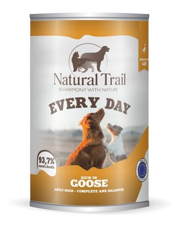 ⁨NATURAL TRAIL Every Day Rich in goose - wet dog food - 400g⁩ at Wasserman.eu