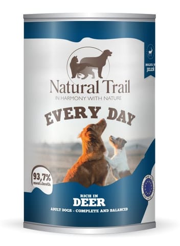 ⁨NATURAL TRAIL Every Day Rich in deer - wet dog food - 400g⁩ at Wasserman.eu