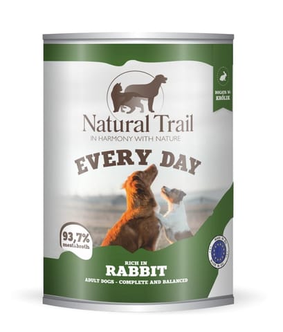 ⁨NATURAL TRAIL Every Day Rich in rabbit - wet dog food - 800g⁩ at Wasserman.eu