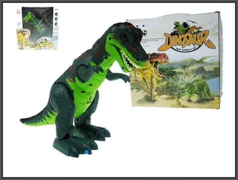 ⁨Walking dinosaur 37cm light, sound 3 colors price for 1 pc⁩ at Wasserman.eu