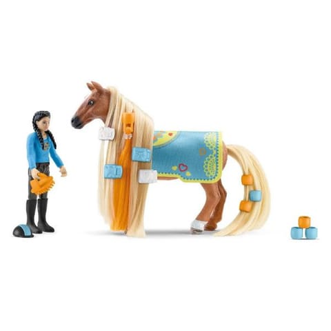 ⁨Schleich 42585 Zestaw startowy Kim i Caramelo Koń z włosami do stylizacji Sofia’s Beauties⁩ w sklepie Wasserman.eu