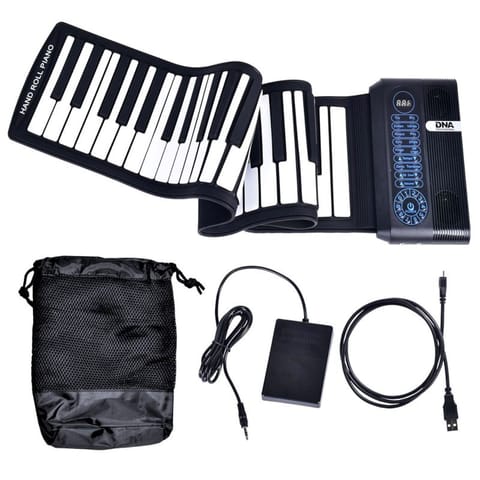 ⁨DNA ROLL 61 Keyboard Foldable Rubber Portable Keyboard⁩ at Wasserman.eu