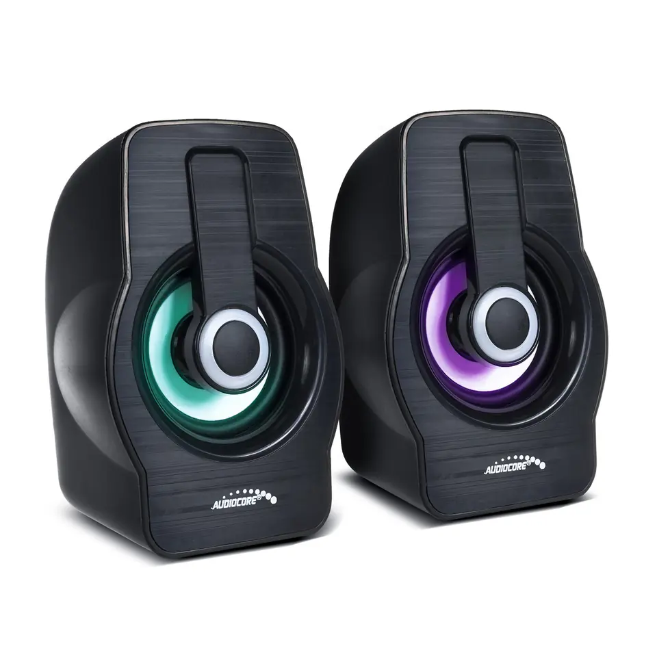 ⁨Głośniki komputerowe Audiocore, 6W, USB, Black, AC855 B⁩ w sklepie Wasserman.eu