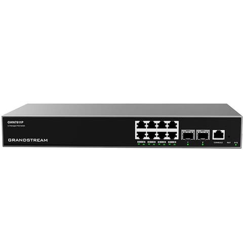 ⁨Grandstream GWN 7811P POE 8GE 2SFP+ Managed L3 Switch | Web | L3 Switches⁩ at Wasserman.eu