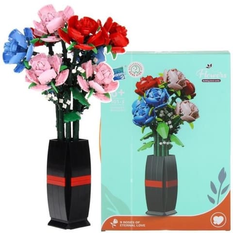 ⁨Building Blocks Bouquet of Flowers Roses⁩ at Wasserman.eu