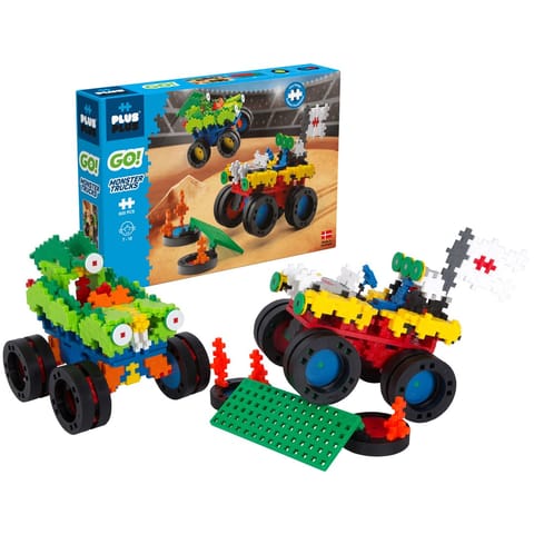 ⁨Plus Plus GO! Klocki Monster Trucks 600 elementów DANTE⁩ w sklepie Wasserman.eu