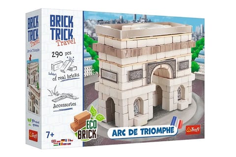 ⁨Klocki Brick Trick Travel - Łuk Triumfalny w Paryżu rozmiar zestawu L 61551 Trefl⁩ w sklepie Wasserman.eu