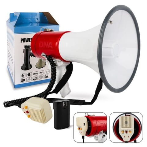 ⁨DNA MEGA2 Megaphone Voice Amplifier Siren USB BT⁩ at Wasserman.eu