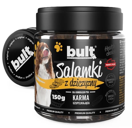 ⁨Bult Salamki z dziczyzny dla psa 150g⁩ w sklepie Wasserman.eu