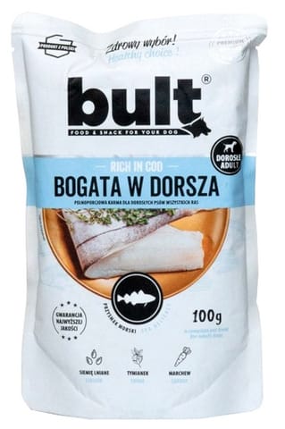 ⁨Bult Mielonka bogata w dorsza saszetka 100g⁩ w sklepie Wasserman.eu