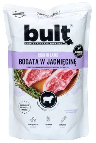 ⁨Bult Mielonka bogata w jagnięcinę saszetka 500g⁩ w sklepie Wasserman.eu