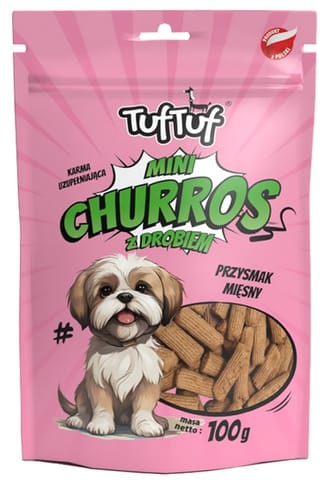 ⁨TUF TUF Mini Churros z drobiem dla psa 100g⁩ w sklepie Wasserman.eu